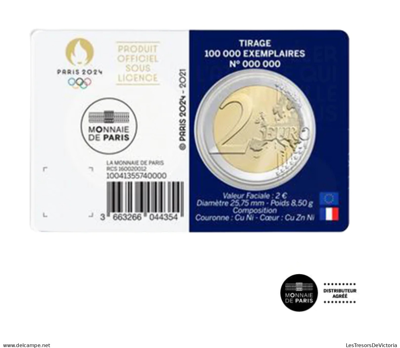 Monnaie - France - Jeux Olympiques Et Paralympiques De Paris 2024 - 2 € - BU - Commémorative - Frankreich