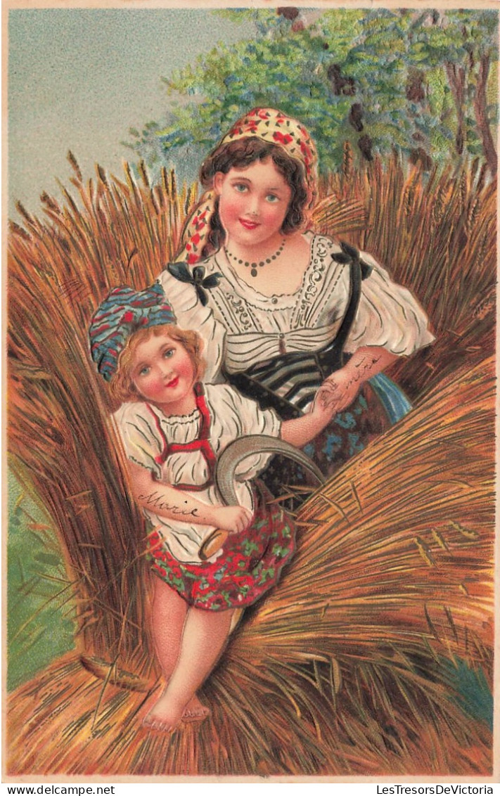 FANTAISIES - Femme Et Sa Petite Fille - Colorisé - Carte Postale Ancienne - Femmes