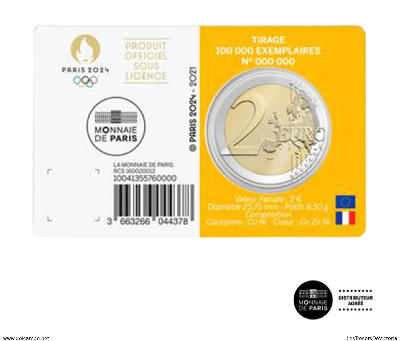 Monnaie - France - Jeux Olympiques Et Paralympiques De Paris 2024 - 2 € - BU - Commémorative - Frankreich