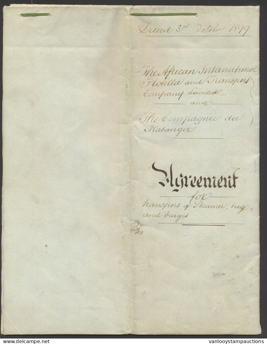 1899 Memorandum Of Agreement, Opgesteld In De Engelse Taal In London Op 31 Oktober 1899, Handtekeningen En Vertaling Gel - Collections (sans Albums)