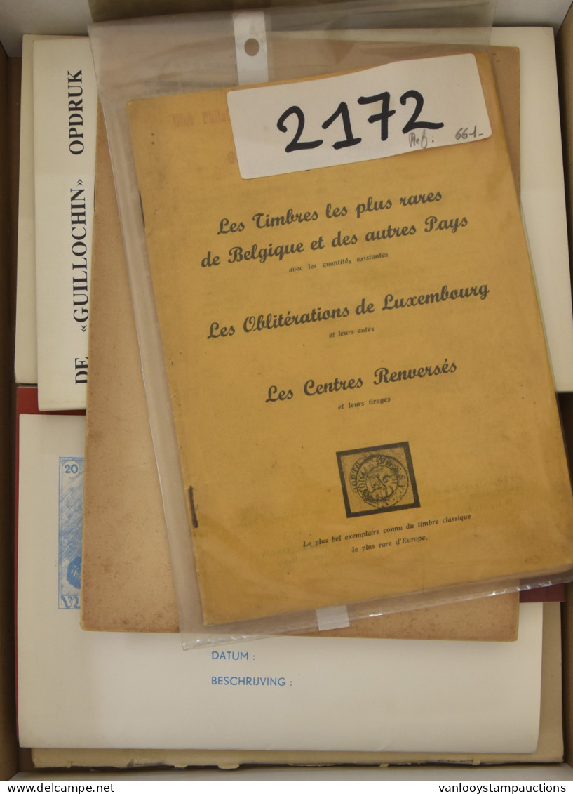 LIT Diverse Filatelistische Werkjes, W.o. Les Cachets Méteores Sur Medaillons, Guillochin Opdrukken, Vervalsingen Op N°  - Sonstige & Ohne Zuordnung