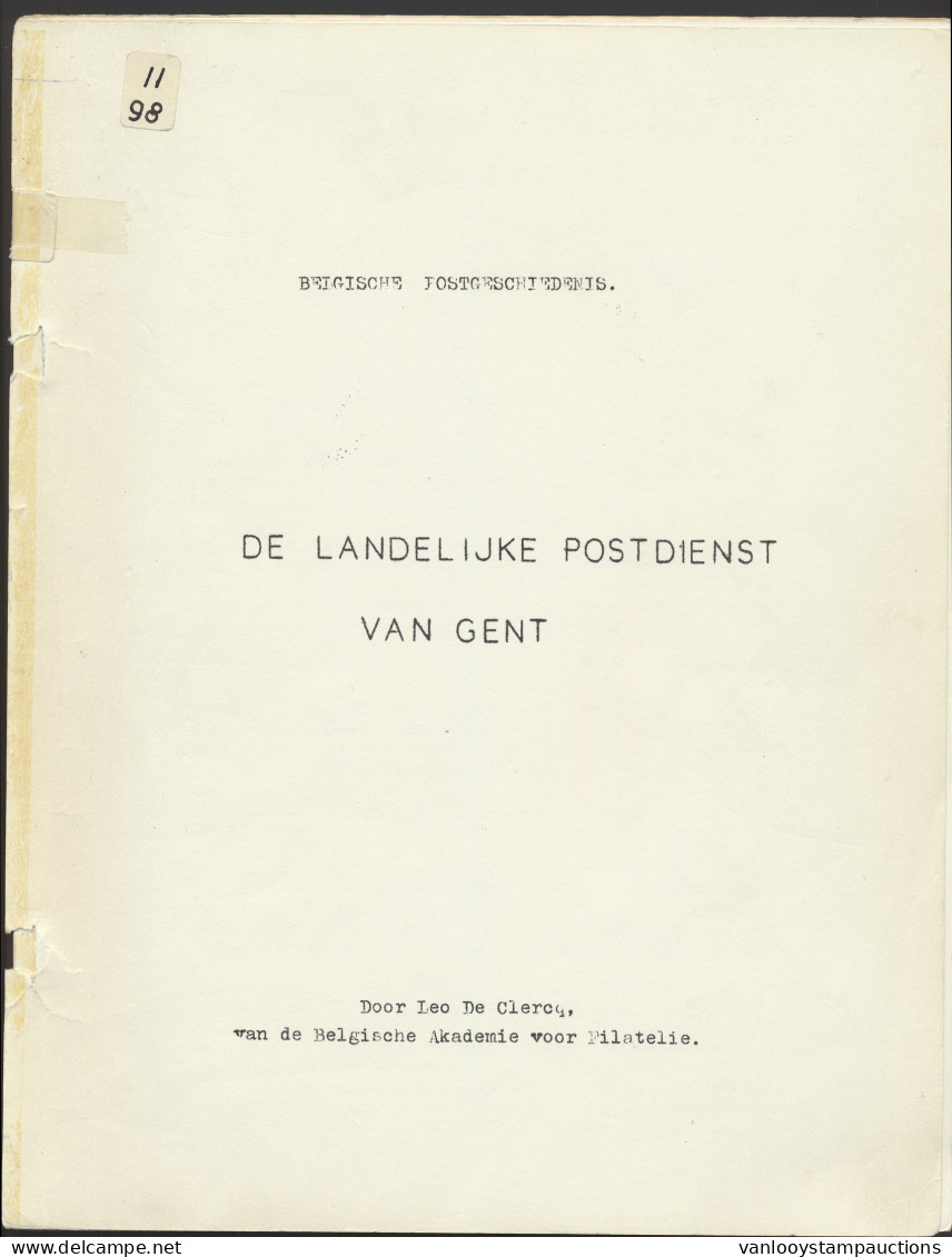 LIT België, De Landelijke Postdienst Van Gent, L. De Clercq (kopie) - Altri & Non Classificati