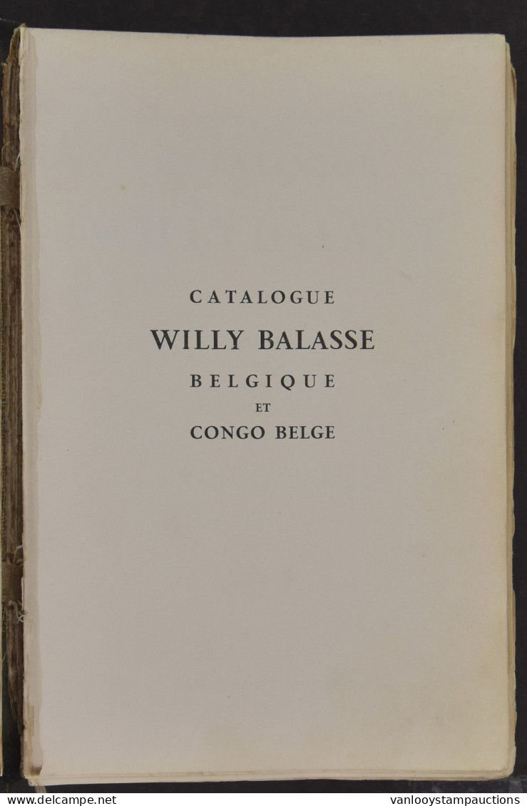 LIT Catalogus Balasse Belgique Et Congo 1949 - Autres & Non Classés