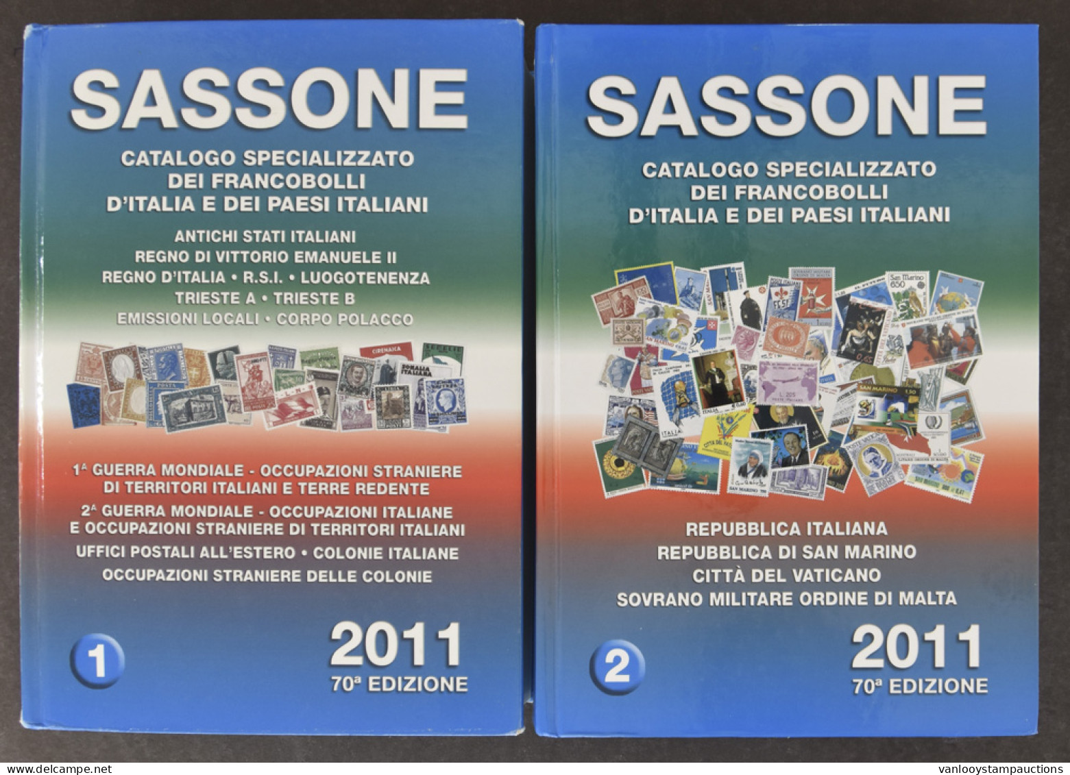 LIT Italië, Sassone 2011, Catalogo Specializzato, Volume 1 En 2 - Other & Unclassified