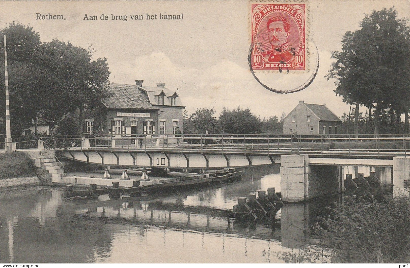 Rothem / Rotem : Aan De Brug Van Het Kanaal  --- 1919 - Dilsen-Stokkem