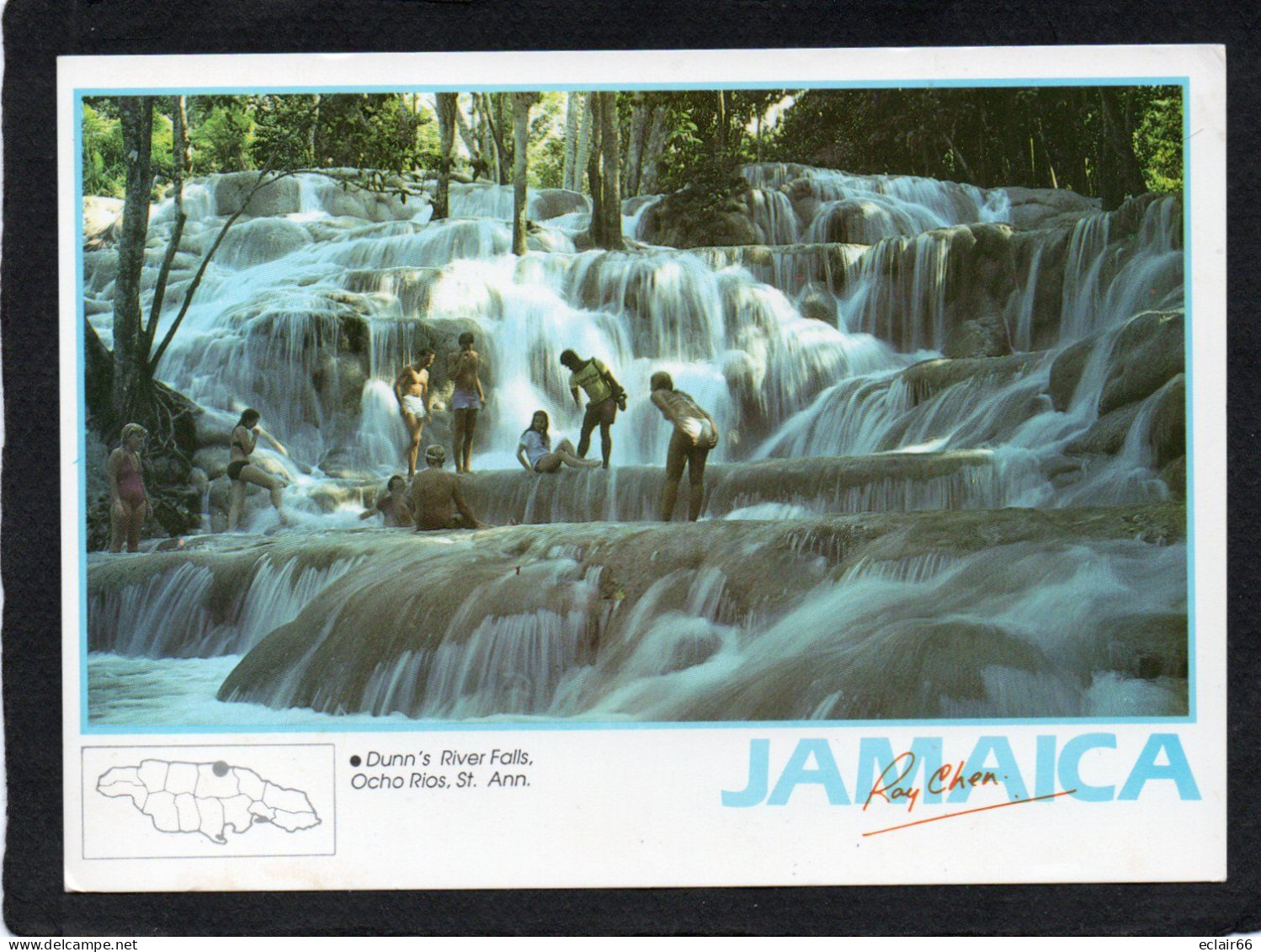 Jamaica - Dunn's River Falls - Ocho Rios, St. Ann. PU 1995  CPM - Jamaïque