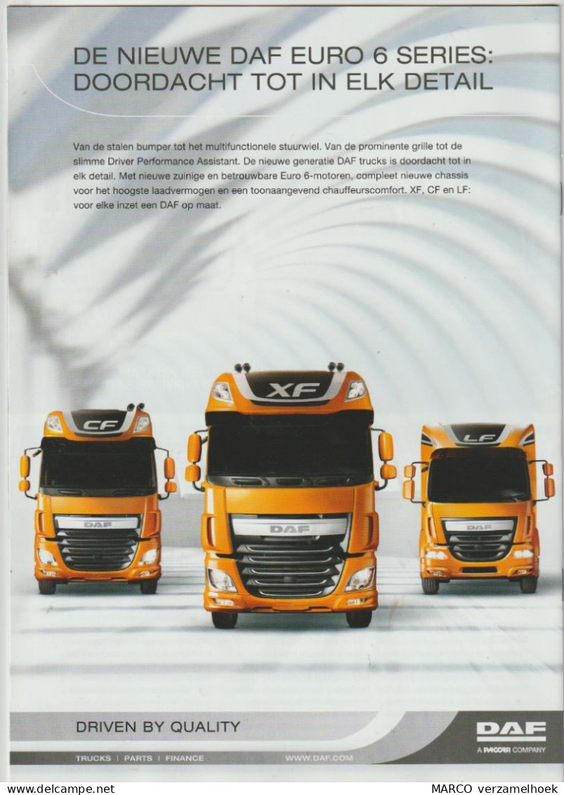 Brochure-leaflet DAF Trucks Eindhoven (NL) DAF-PACCAR XF-LF-CF In Action Experience Special - Vrachtwagens