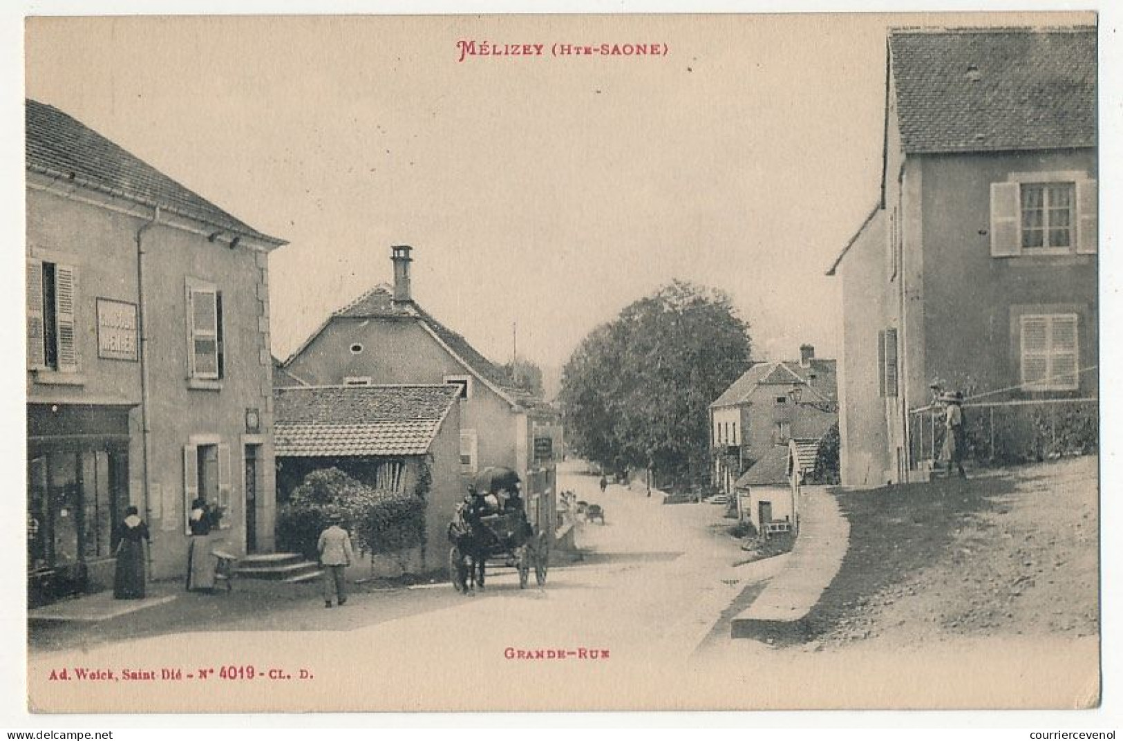 CPA - MÉLISEY (Haute-Saône) - Grande Rue - Mélisey