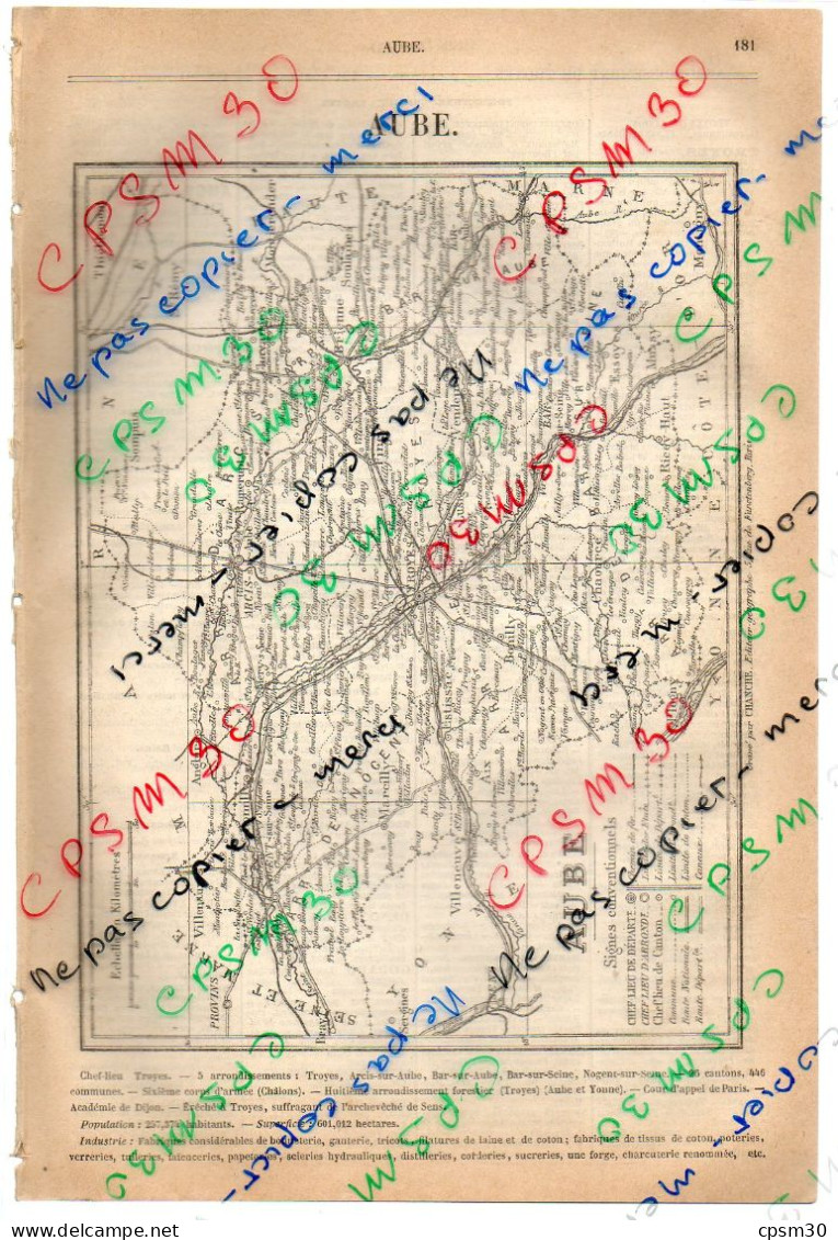 ANNUAIRE - 10 - Département Aube - Année 1888 - édition Didot-Bottin - 24 Pages - Annuaires Téléphoniques