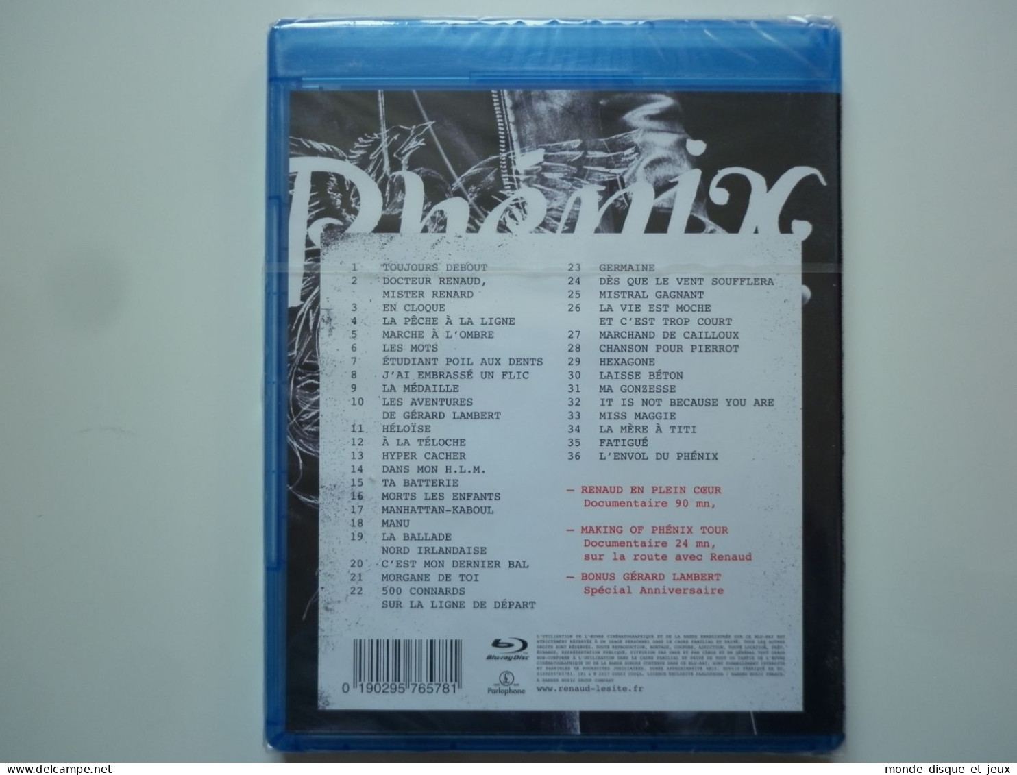 Renaud Blu Ray Phénix Tour - DVD Musicali