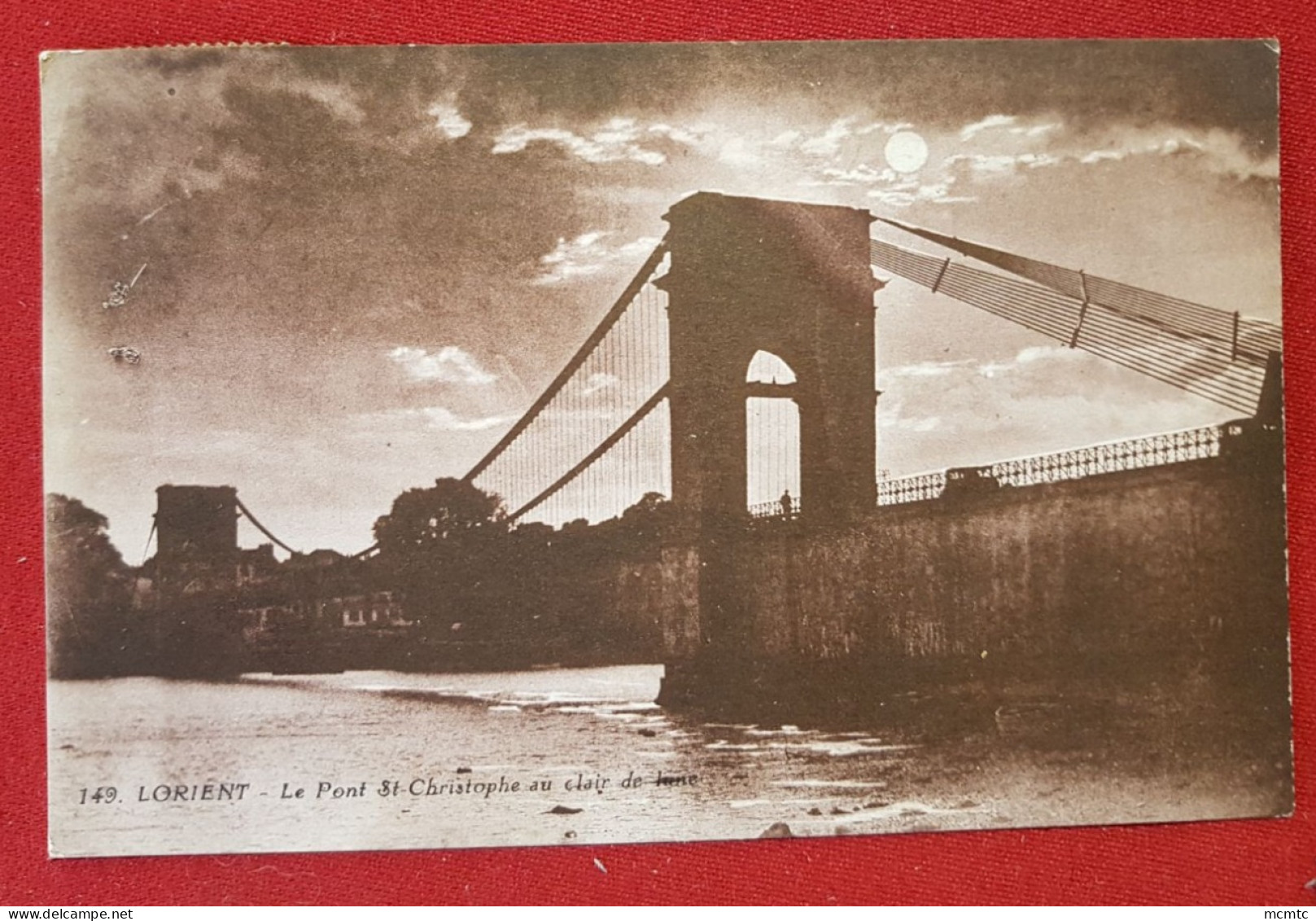 CPA -  Lorient - Le Pont St Christophe Au Clair De Lune - Lorient