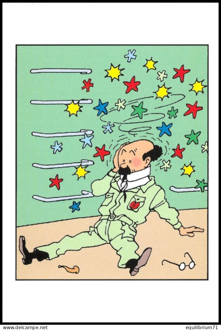 Carte Postale/Postkaart** - Kuifje / Tintin - Milou / Bobbie - Tournesol / Zonnebloem - Philabédés (comics)
