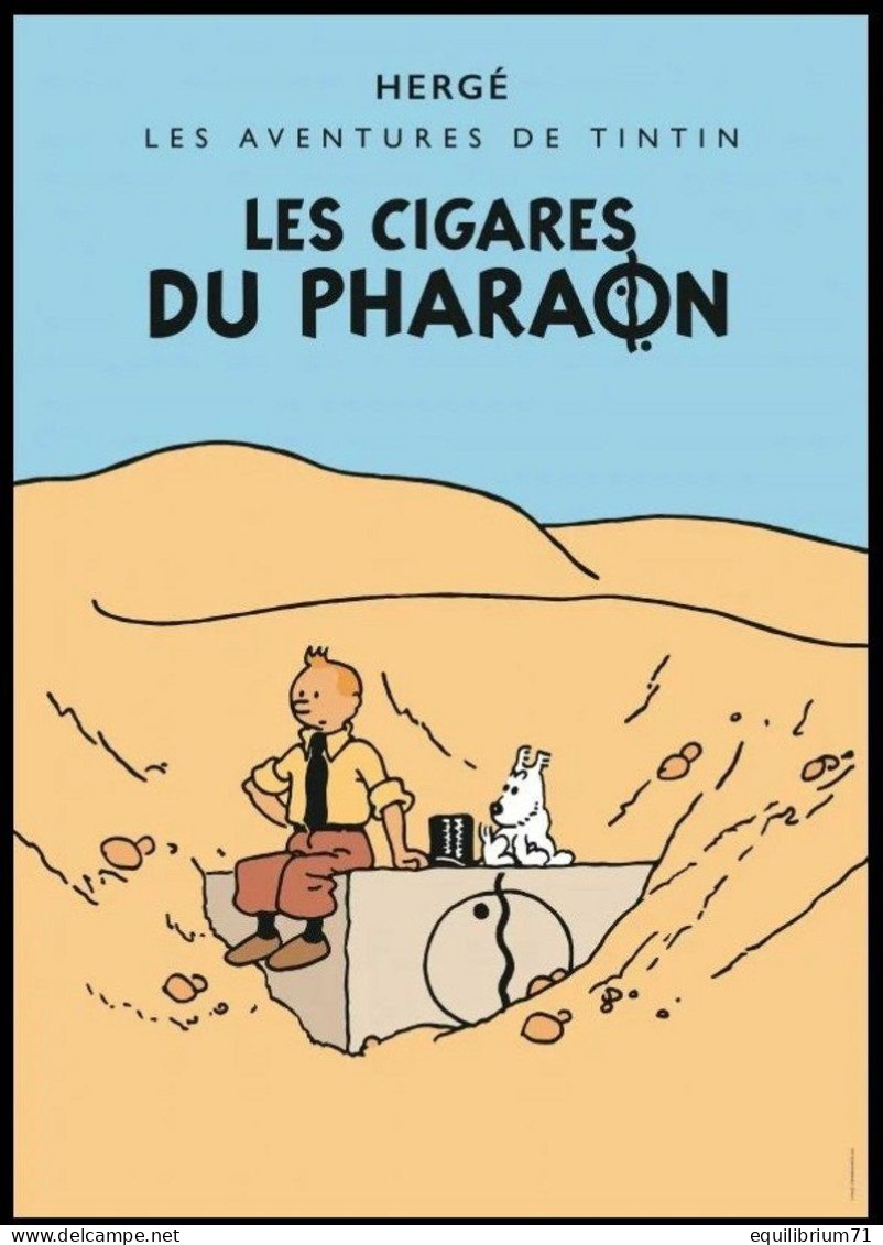 Carte Postale/Postkaart** - Kuifje/Tintin - Milou/Bobbie - Haddock - De Sigaren Van De Farao / Les Cigares Du Pharaon - Philabédés (fumetti)