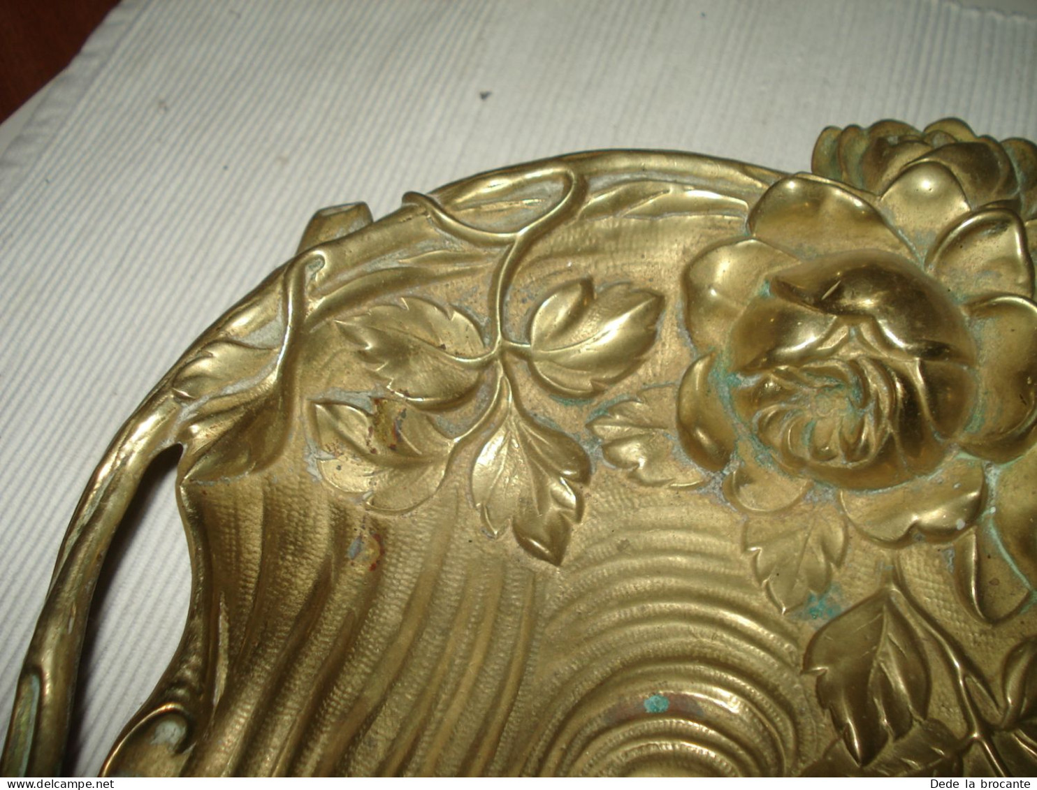 O15 / Vide  Poche En Bronze Art Nouveau  - Marqué " Déposé 172 " - L : 28 Cm - Bronzi