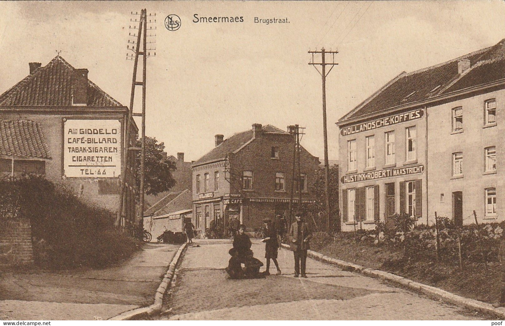 Smeermaes / Smeermaas : Brugstraat Met Cafe En Winkel ...--- 1928 - Lanaken