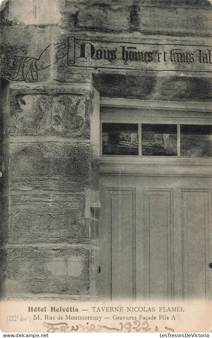 BELGIQUE - Hôtel Helvétia - Taverne Nicolas Flamel - Rue De Montmorency - Carte Postale Ancienne - Bredene