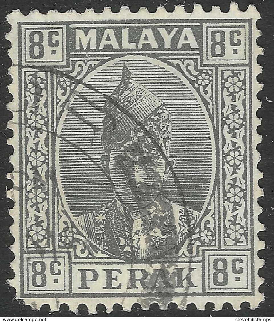 Perak (Malaysia). 1938-41 Sultan Iskandar. 8c Used. SG 110 - Perak