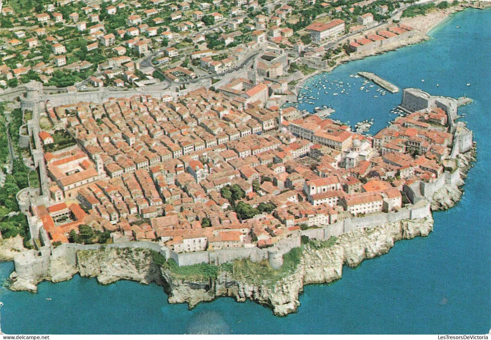 CROITIE - Dubrovnik - Vue Générale - Colorisé - Carte Postale Ancienne - Kroatien