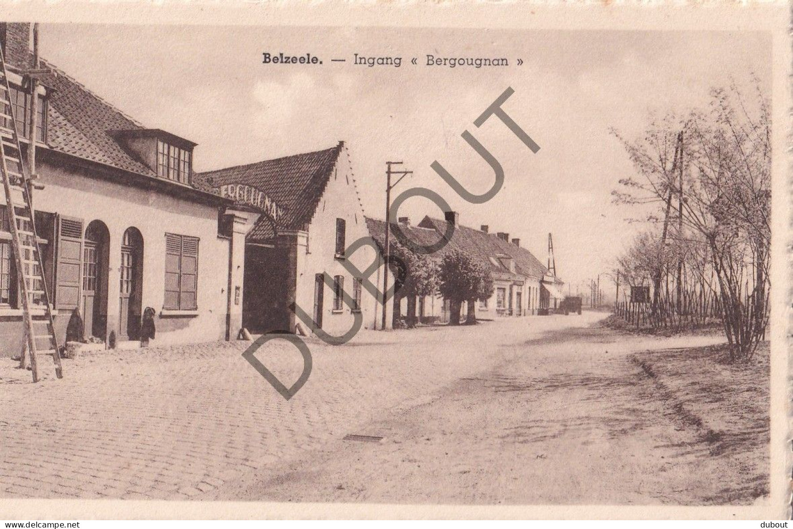 Postkaart/Carte Postale - Belzele - Ingang Bergougnan (C4914) - Evergem