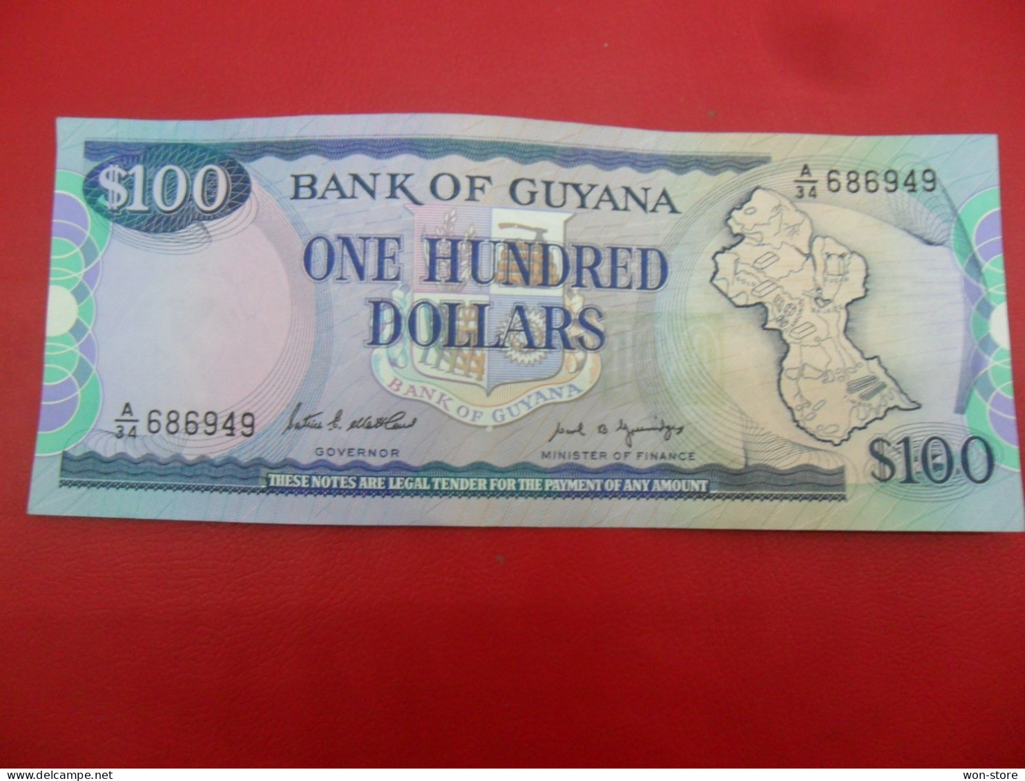 4601 - Guyana 100 Dollars 1988 - Guyana