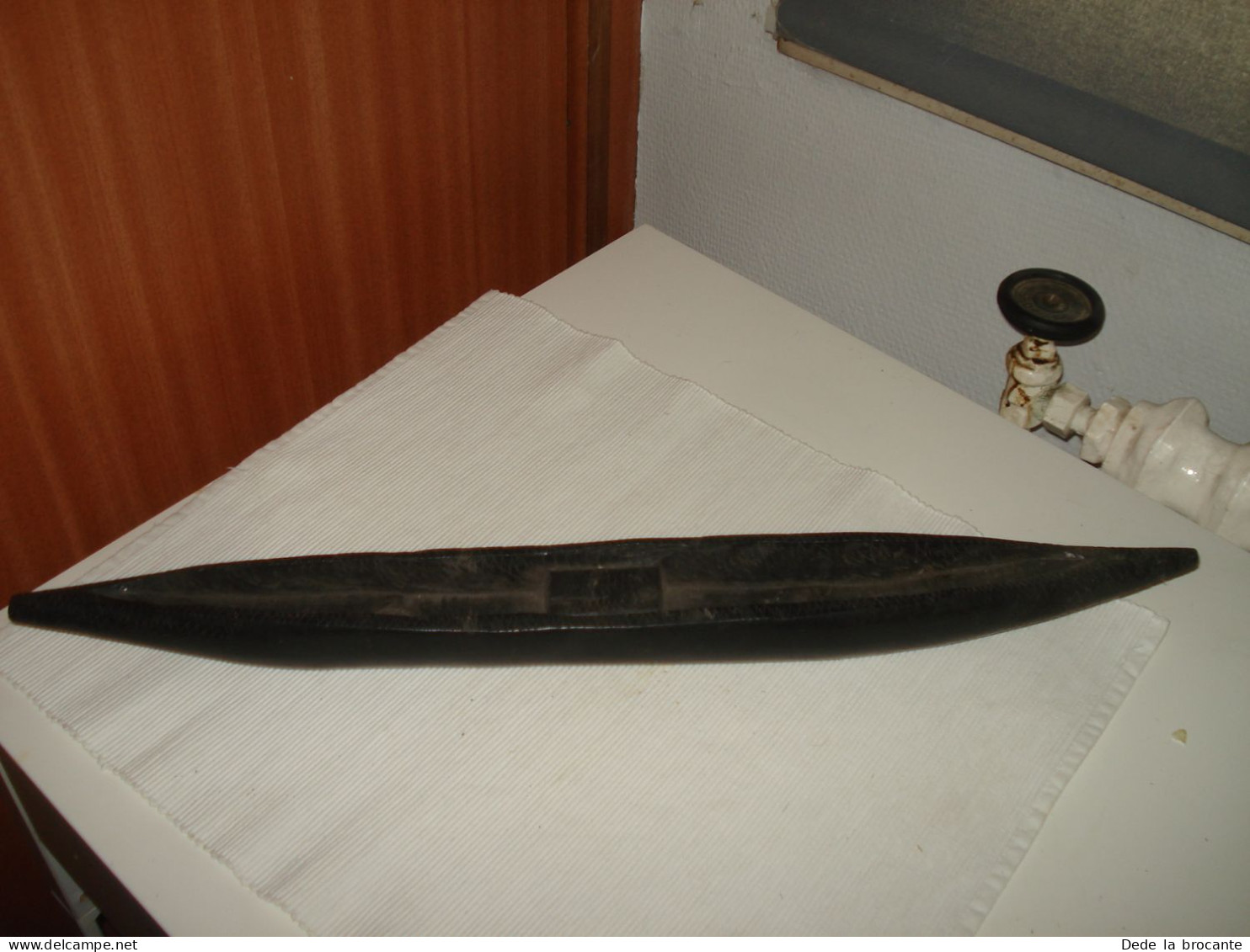 O15 / Pirogue En ébène - Art Africain - Longueur 54 Cm - Poids 680 Gr - Arte Africano