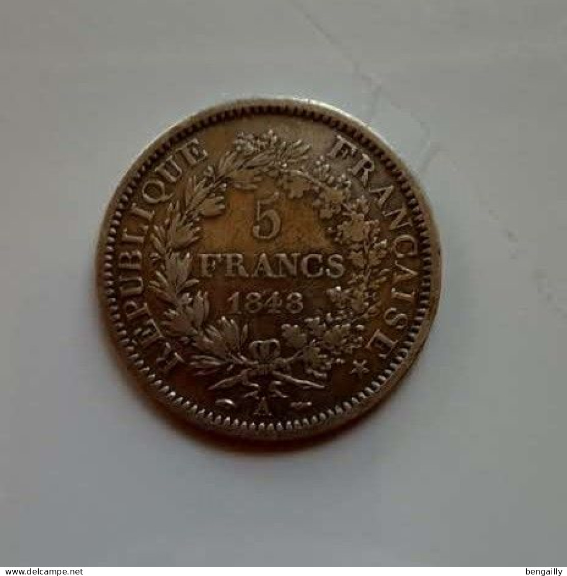 France - 5 Francs 1848 Hercule - Argent - 5 Francs