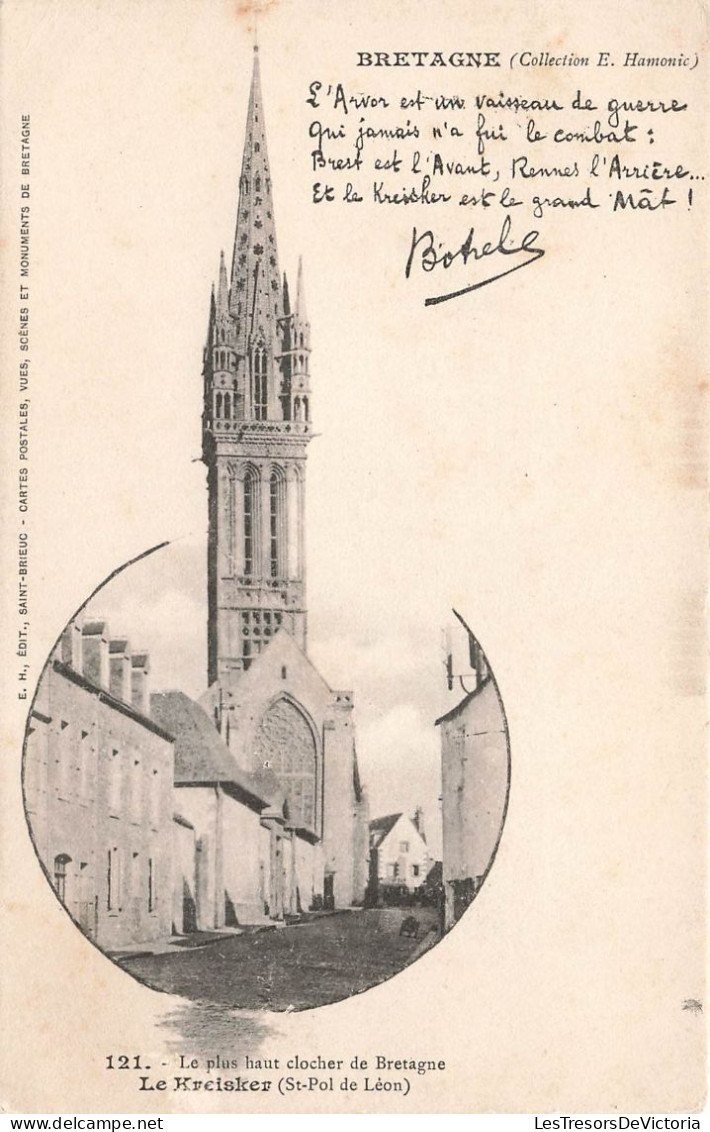 FRANCE - Le Plus Haut Clocher De Bretagne - Le Krcisker (Saint Pol De Léon) -  Carte Postale Ancienne - Saint-Pol-de-Léon