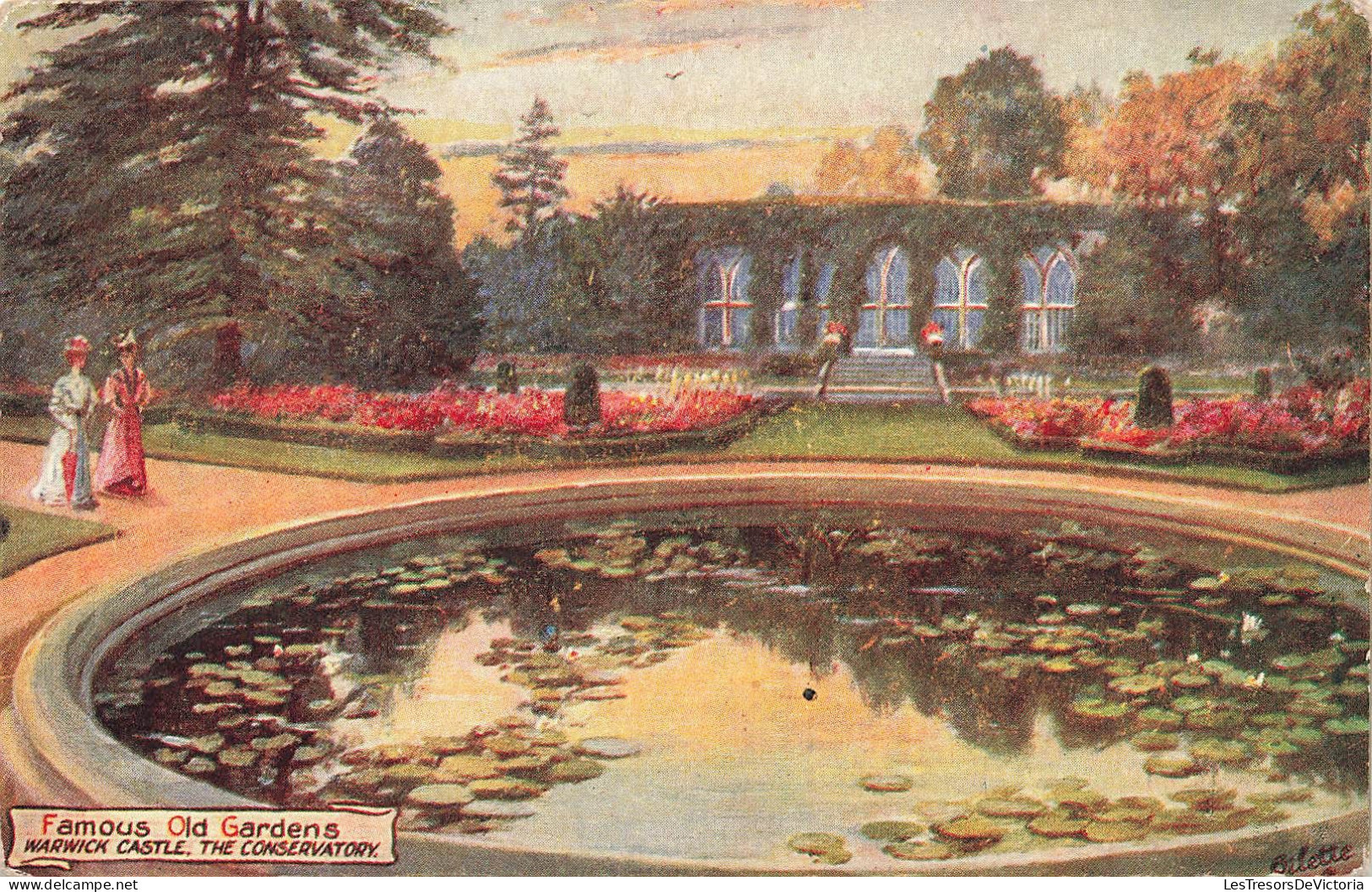 ROYAUME-UNI - Angleterre - Warwick - Château De Warwick - Conservatoire - Colorisé - Carte Postale Ancienne - Warwick