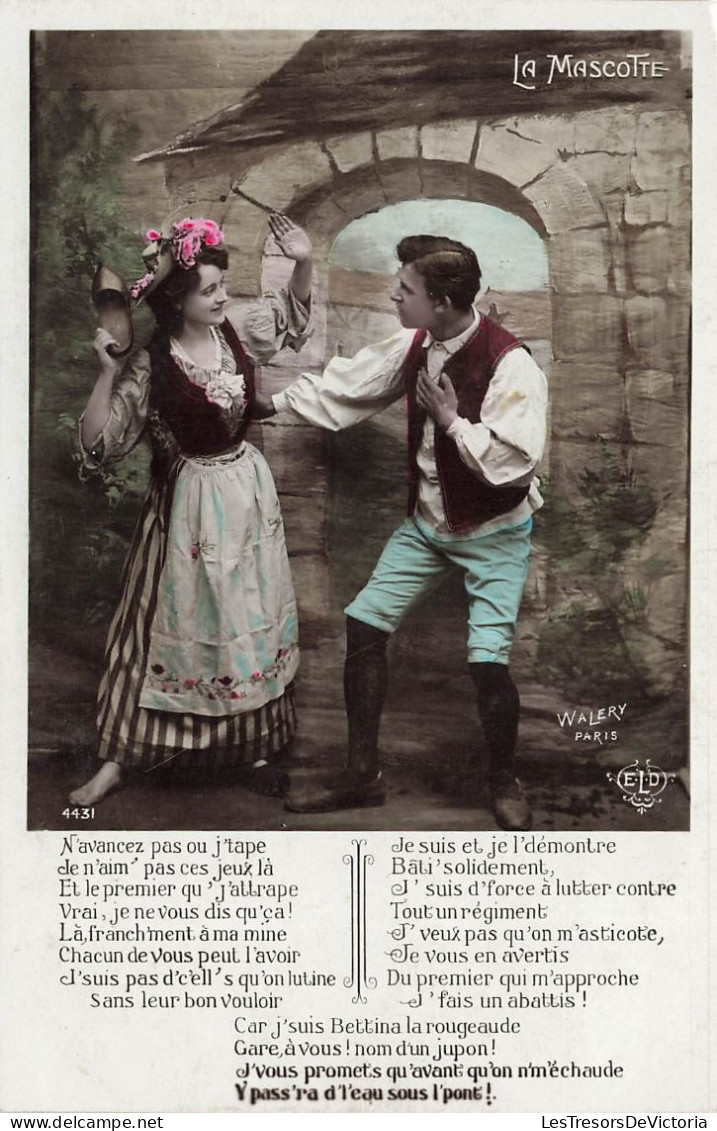 PHOTOGRAPHIE - Un Couple Se Disputant - Colorisé - Carte Postale Ancienne - Photographie