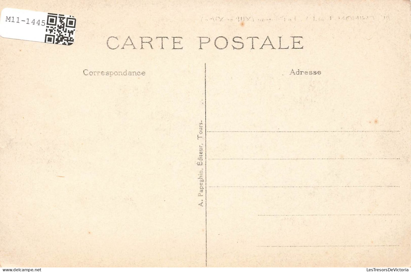 FRANCE - Chinon - Le Château - Salle Où Jeanne D'Arc Est Venue Reconnaître Charles VII - Carte Postale Ancienne - Chinon