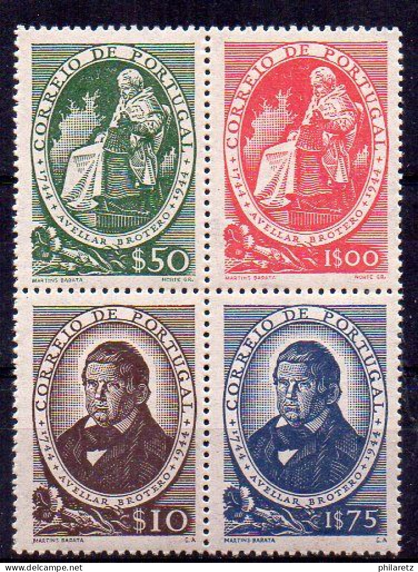 Portugal N° 651 à 654 Neufs ** Se-tenants (timbres Issus Du Bloc-feuillet) - Cote 27€ - Unused Stamps
