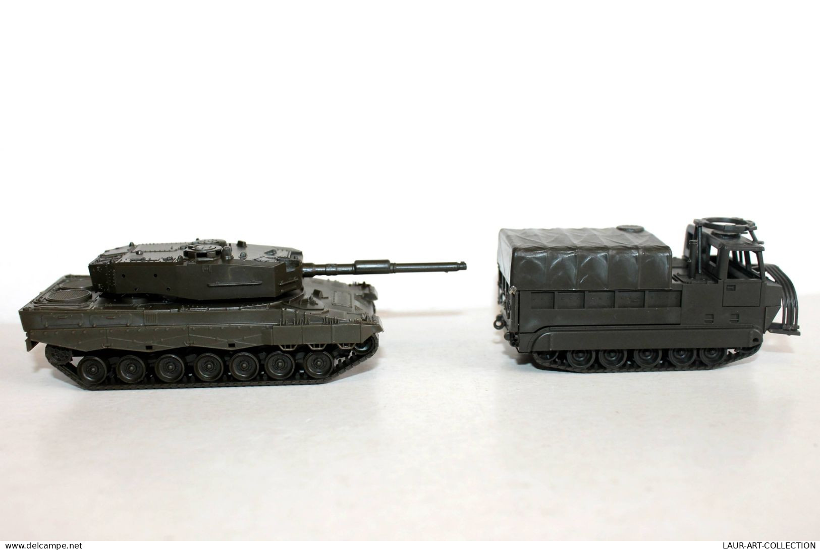 ROCO MINITANKS HO N°329 LEOPARD 2 CHAR COMBAT + N°515 M548 TRANSPORTEUR MUNITION - MODELE REDUIT MILITAIRE (1712.3) - Tanks