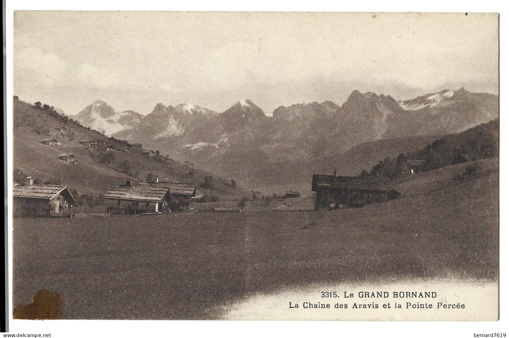 74 Le Grand Bornand -  La Chaine Des Aravis  Et La Pointe Percee - Le Grand Bornand