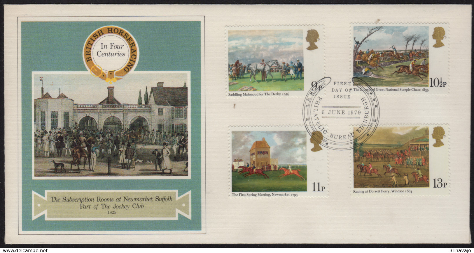 ROYAUME UNI - 200e Anniversaire Du Derby D'Epsom FDC - 1971-1980 Decimal Issues