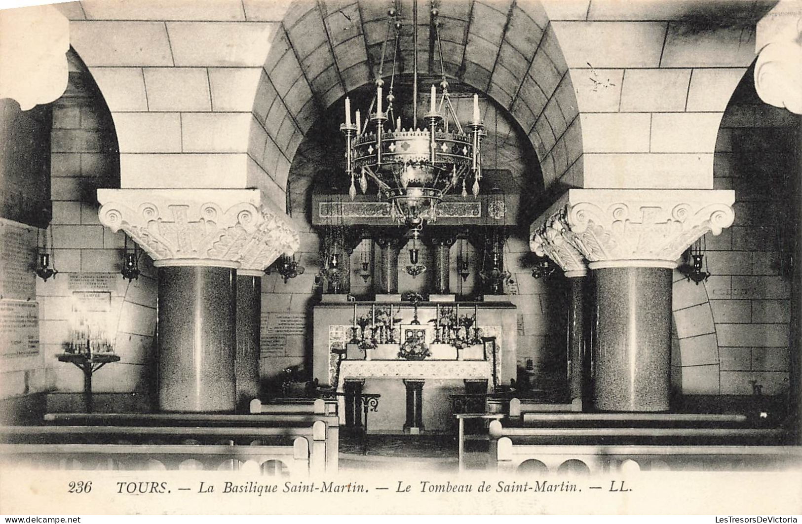 FRANCE  - Tours  - La Basilique Saint Martin - Le Tombeau De Saint Martin - Carte Postale Ancienne - Tours