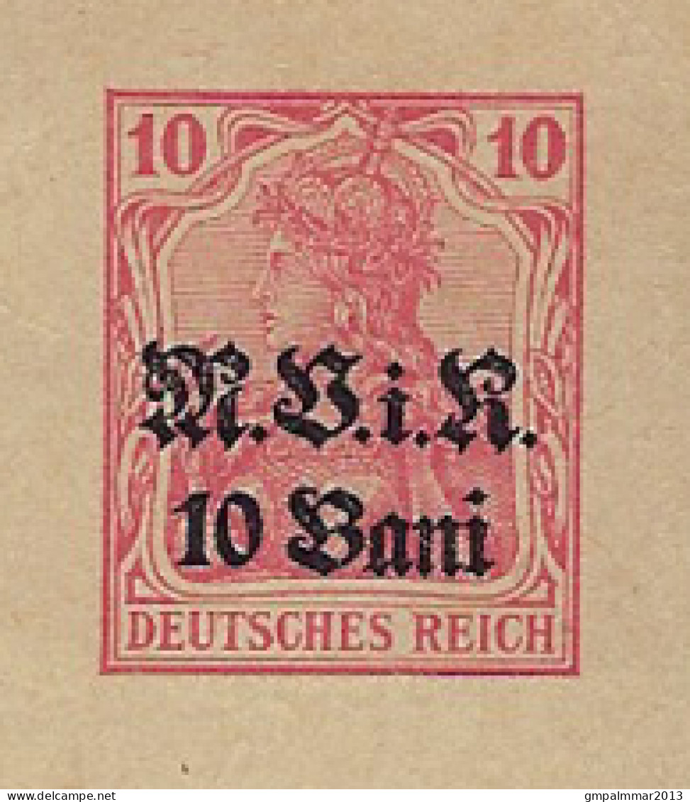 ROMANIA ROUMANIE Postkarte 10 BANI OCCUPAZIONE ; Detail & Condition See 2 Scans ! LOT 163 - 1ste Wereldoorlog (Brieven)