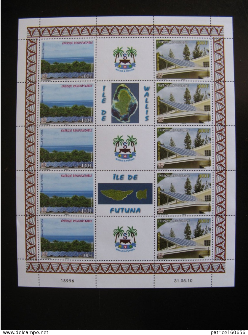 Wallis Et Futuna:  TB Feuille N° F737/738,  Neuve XX . - Unused Stamps