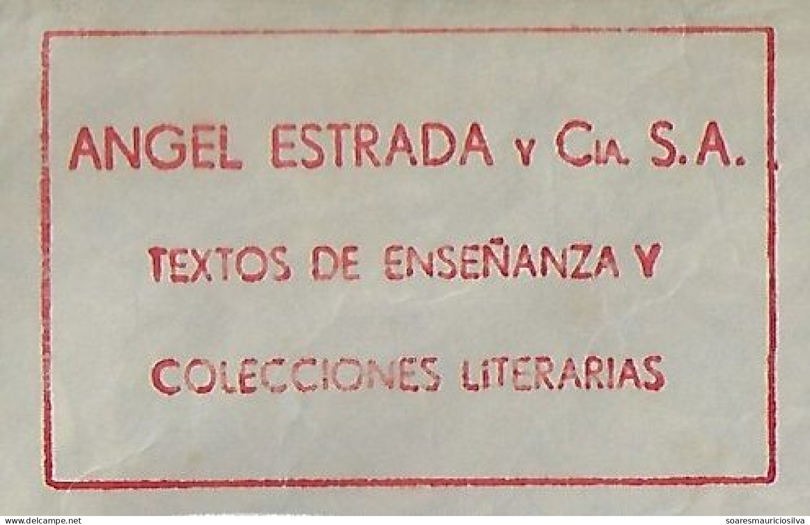 Argentina 1972 Cover From Buenos Aires Meter Stamp Hasler Slogan Angel Estrada Co. teaching Texts & Literary Collections - Brieven En Documenten