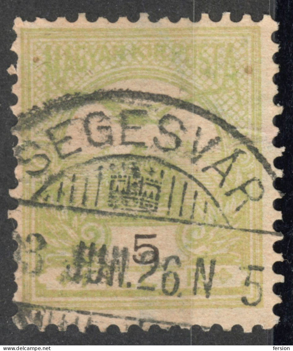 Segesvár Sighișoara  - Crown Postmark / TURUL 1903 Hungary Romania Transylvania Maros Mureș County KuK - 5  Fill - Transylvania