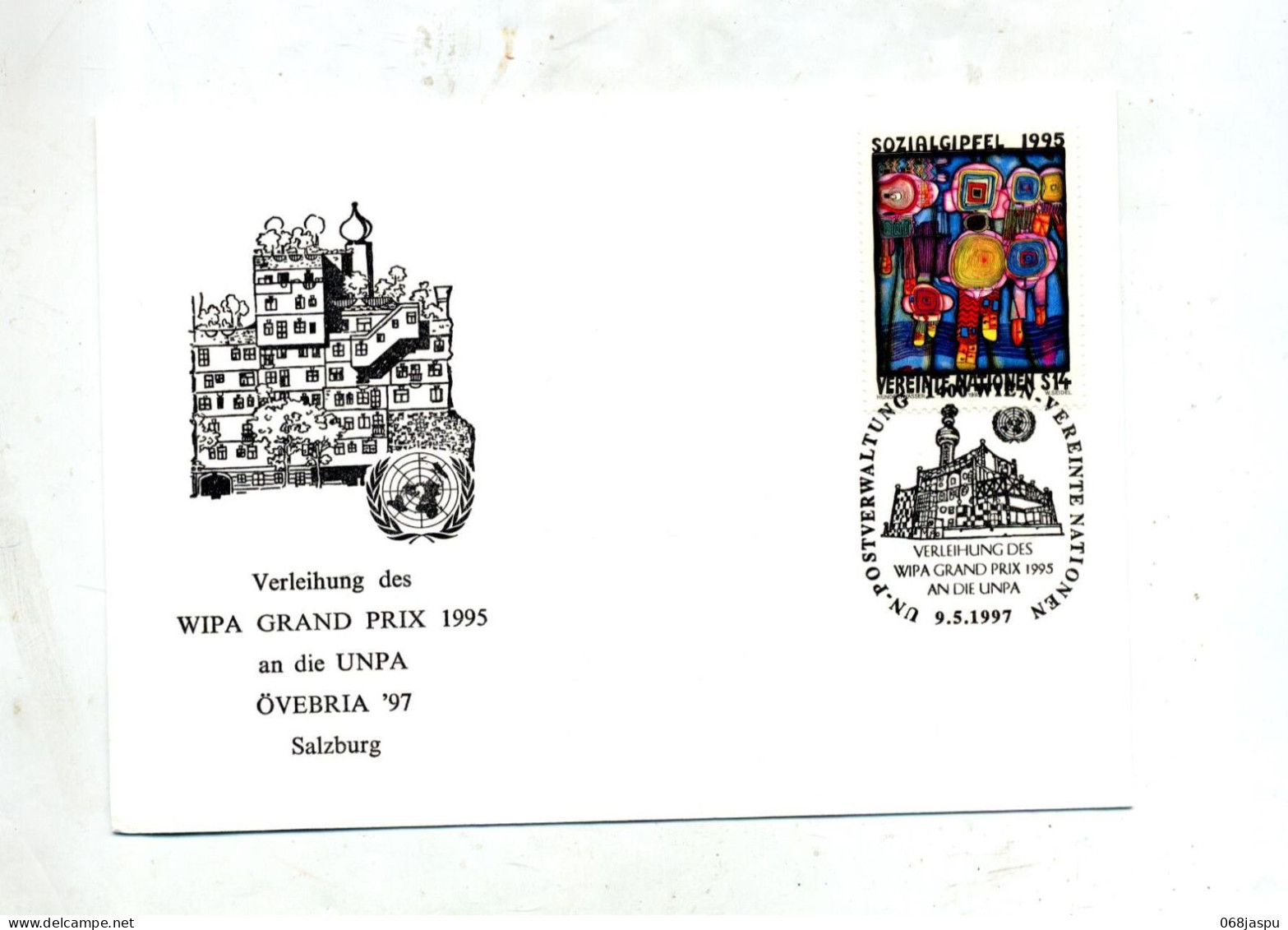 Lettre  Cachet Wien Grand Prix Wipa - Brieven En Documenten