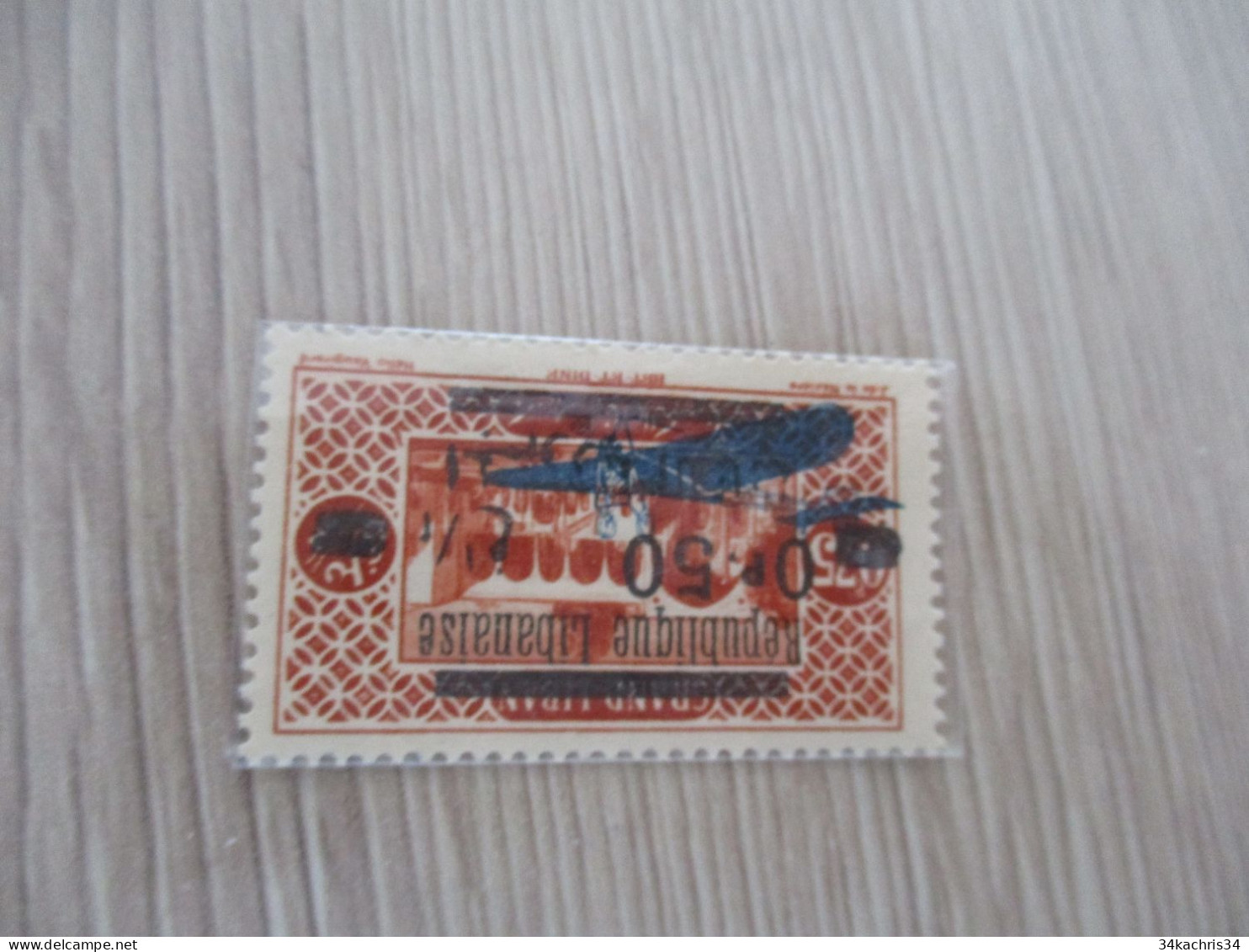 Grand Liban N°° 38 Surcharge Renversée Sans Charnière - Unused Stamps