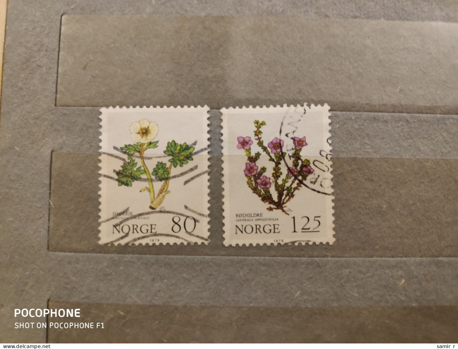 Norway	Flowers (F41) - Used Stamps
