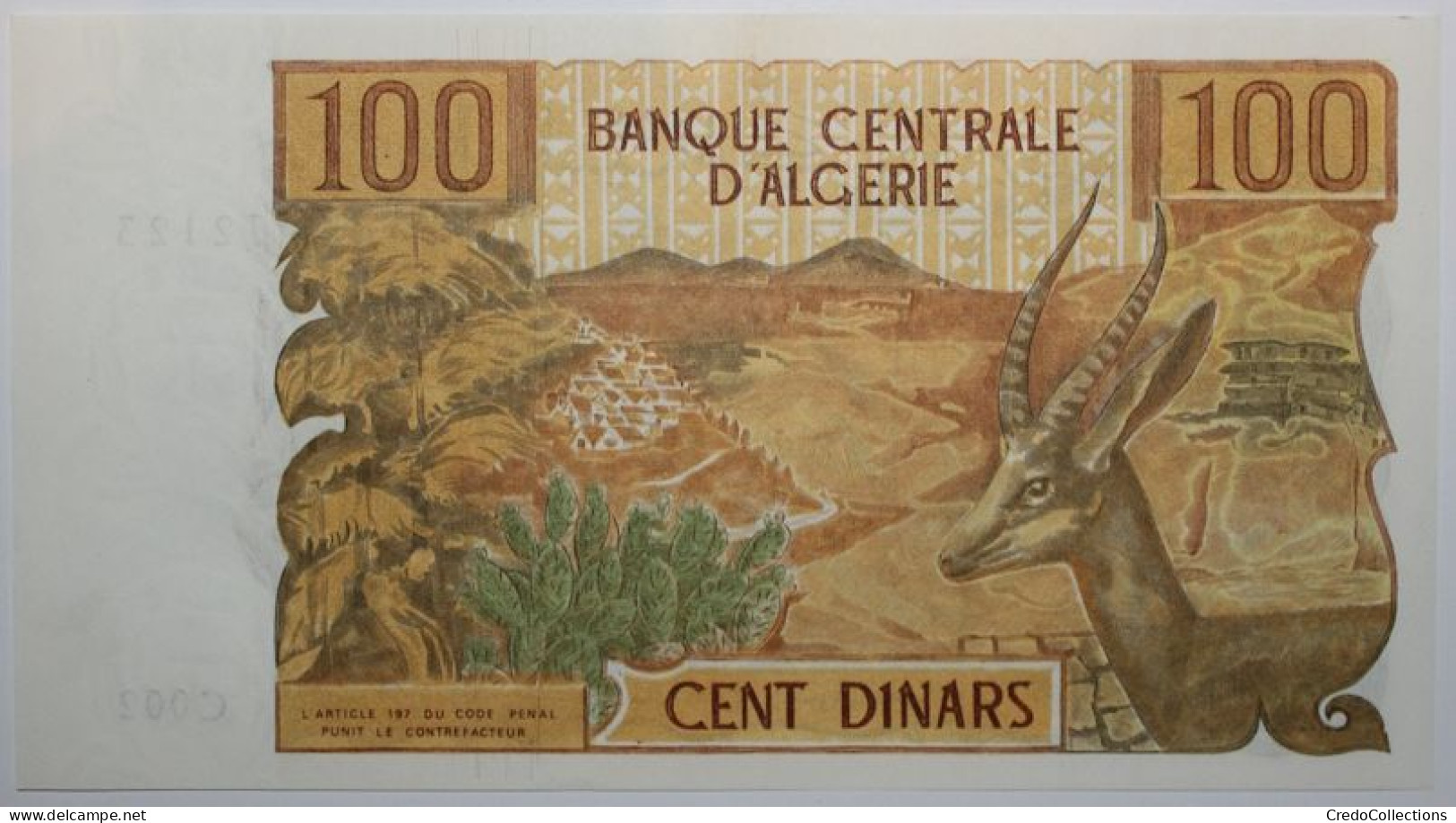 Algérie - 100 Dinars - 1970 - PICK 128b - NEUF - Argelia