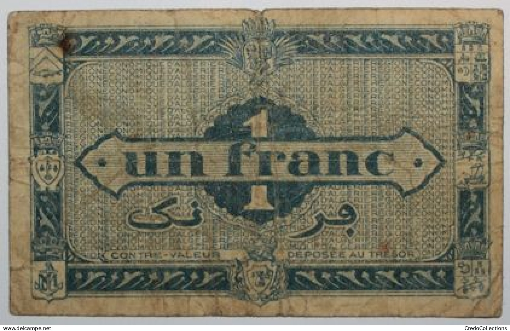 Algérie - 1 Franc - 1944 - PICK 101 - B+ - Algérie