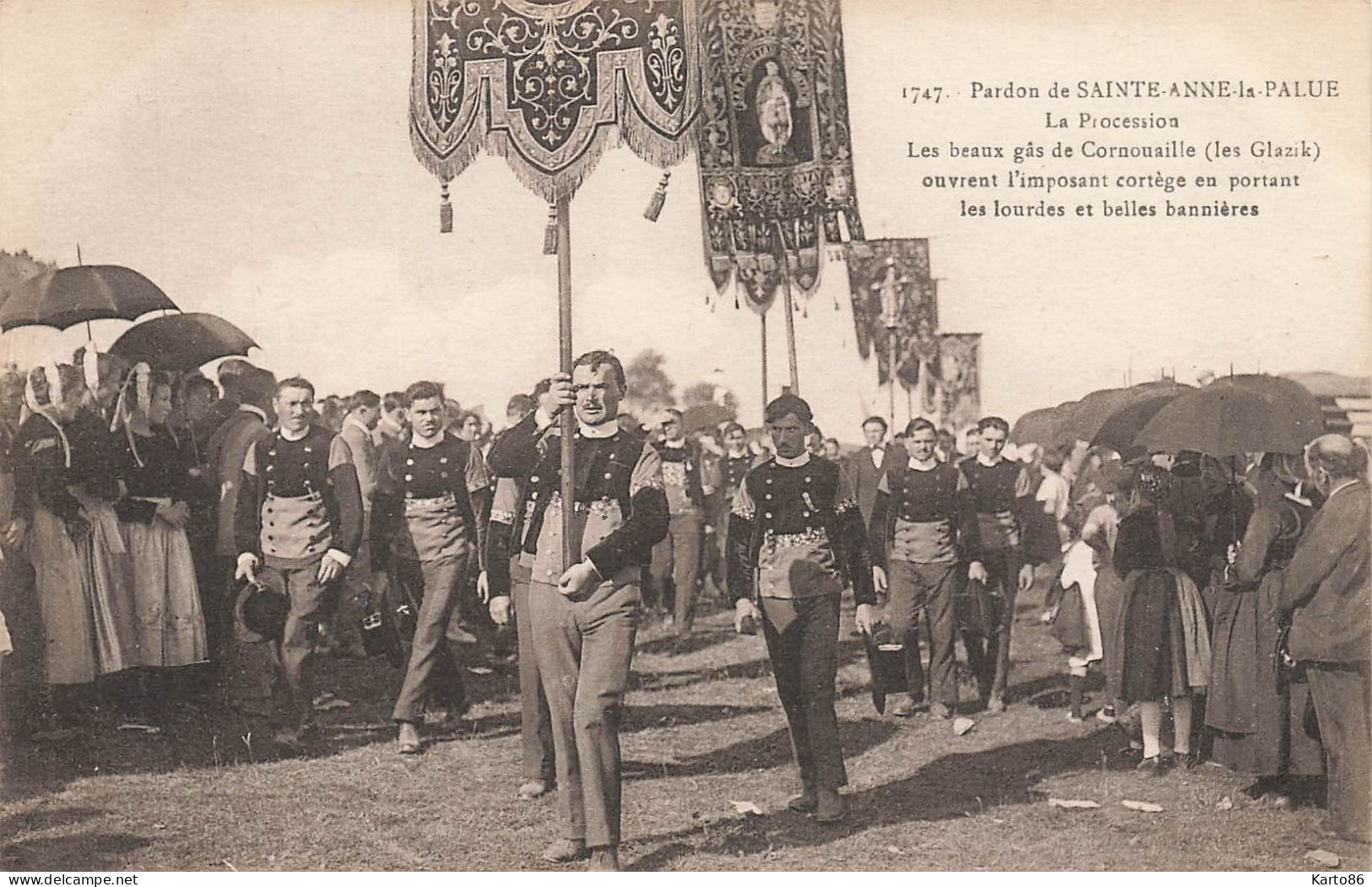 Plonévez Porzay * Le Pardon De Ste Anne La Palue * La Procession * Les Beaux Gas De Cornouaille * Fête * Coiffe - Plonévez-Porzay