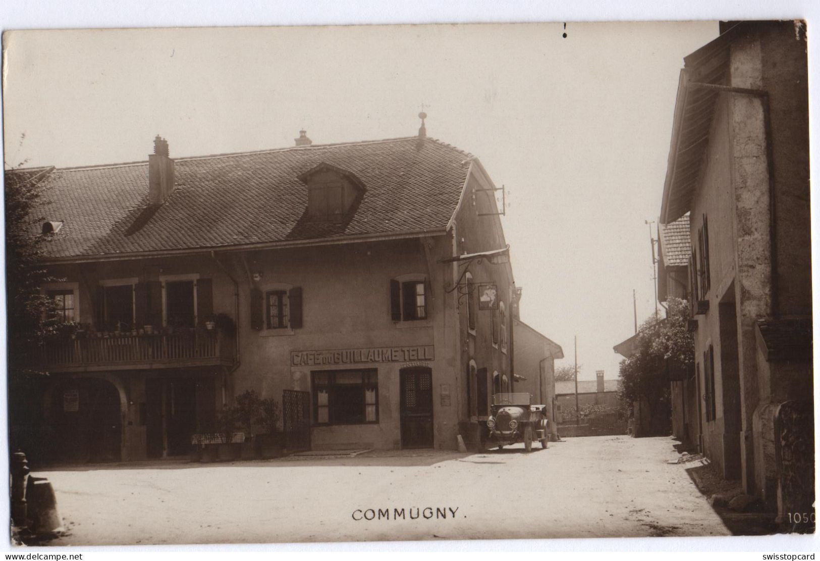 COMMUGNY Café Du Guillaume Tell Oldtimer Auto - Commugny