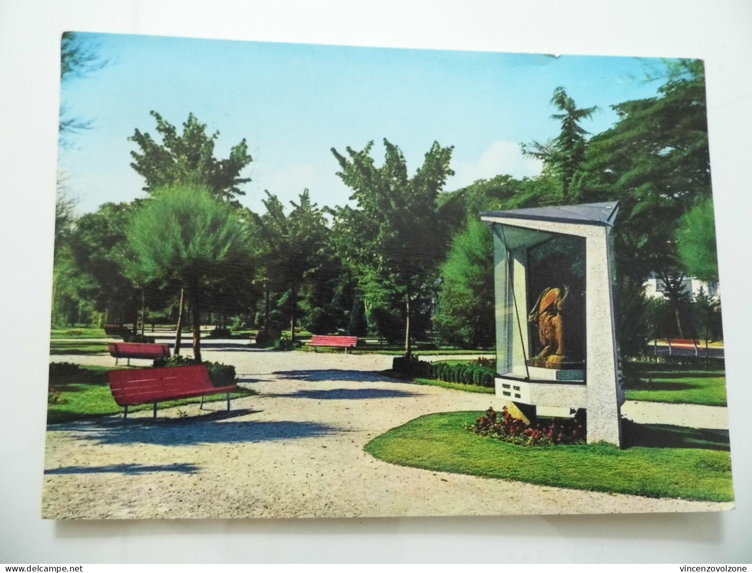 Cartolina Viaggiata "BUSTO ARSIZIO  Viale A. Diaz E Giardini" 1963 - Busto Arsizio