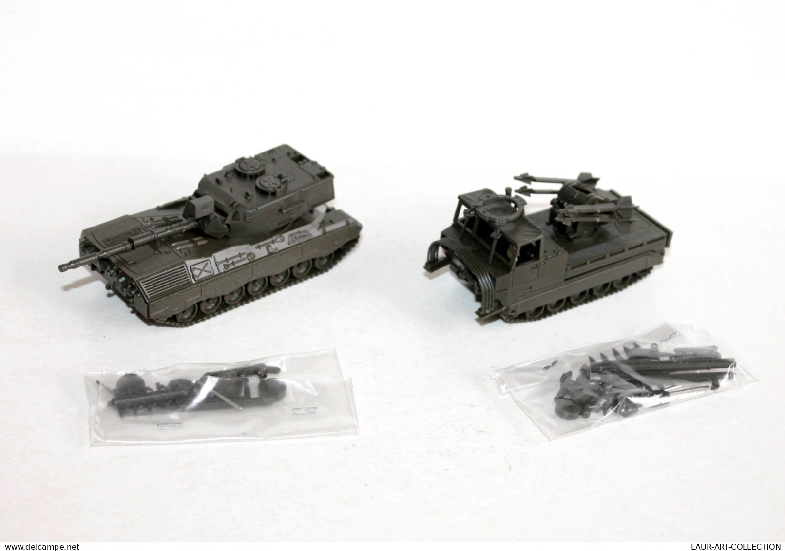 ROCO MINITANKS HO N°257 LEOPARD 1 CHAR COMBAT + N°515 M548 LANCE MISSILE, ROCKET - MODELE REDUIT MILITAIRE (1712.6) - Panzer