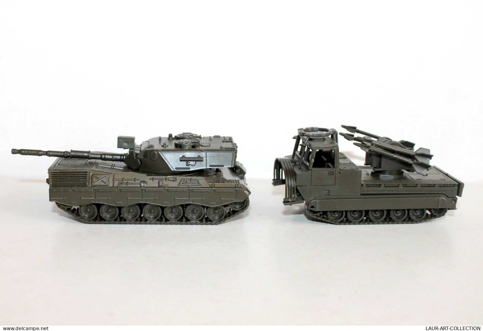 ROCO MINITANKS HO N°257 LEOPARD 1 CHAR COMBAT + N°515 M548 LANCE MISSILE, ROCKET - MODELE REDUIT MILITAIRE (1712.6) - Tanks