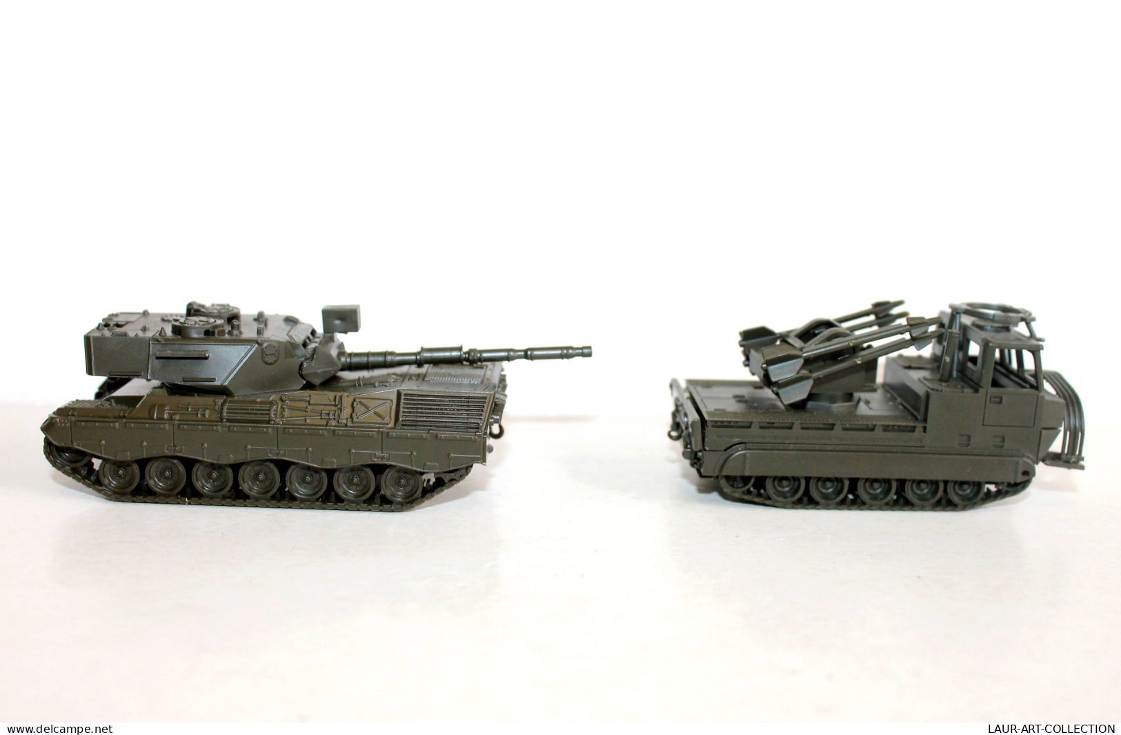 ROCO MINITANKS HO N°257 LEOPARD 1 CHAR COMBAT + N°515 M548 LANCE MISSILE, ROCKET - MODELE REDUIT MILITAIRE (1712.6) - Tanks